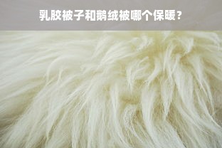 乳胶被子和鹅绒被哪个保暖？