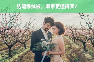 结婚鹅绒被，哪家更值得买？