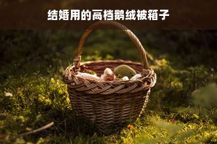 结婚用的高档鹅绒被箱子