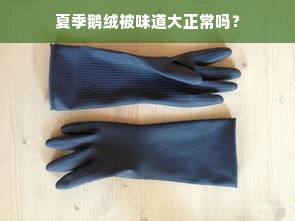 夏季鹅绒被味道大正常吗？