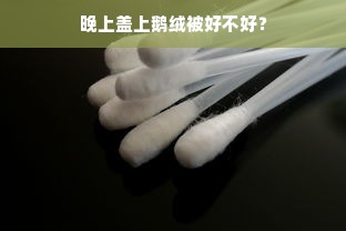 晚上盖上鹅绒被好不好？