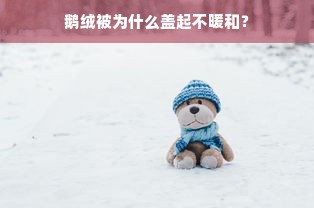 鹅绒被为什么盖起不暖和？