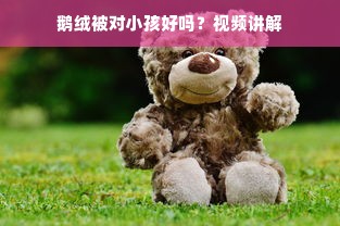 鹅绒被对小孩好吗？视频讲解