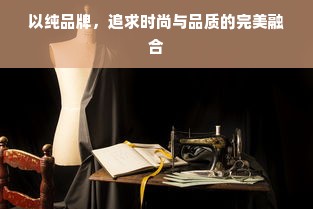 以纯品牌，追求时尚与品质的完美融合