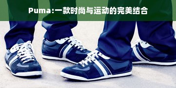 Puma:一款时尚与运动的完美结合