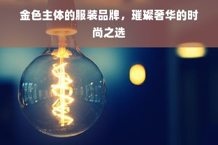 金色主体的服装品牌，璀璨奢华的时尚之选