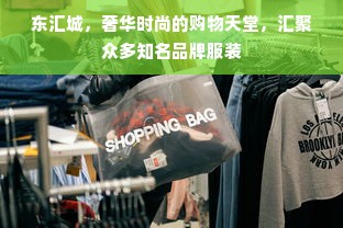 东汇城，奢华时尚的购物天堂，汇聚众多知名品牌服装