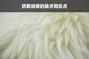 仿鹅绒被的缺点和优点