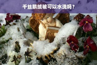 千丝鹅绒被可以水洗吗？