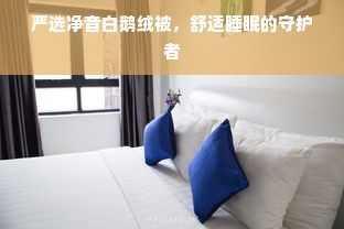 严选净音白鹅绒被，舒适睡眠的守护者