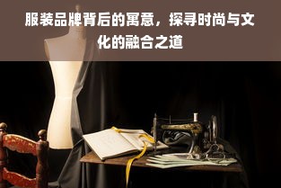 服装品牌背后的寓意，探寻时尚与文化的融合之道