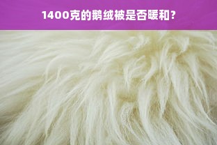 1400克的鹅绒被是否暖和？