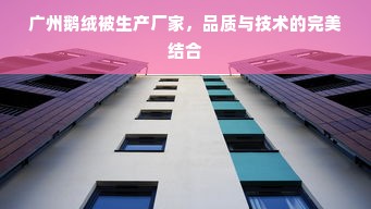 广州鹅绒被生产厂家，品质与技术的完美结合