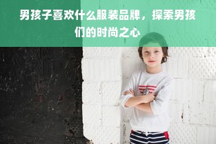 男孩子喜欢什么服装品牌，探索男孩们的时尚之心