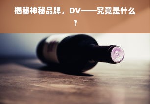 揭秘神秘品牌，DV——究竟是什么？