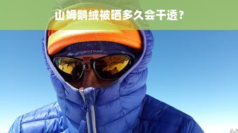 山姆鹅绒被晒多久会干透？