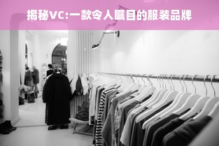 揭秘VC:一款令人瞩目的服装品牌