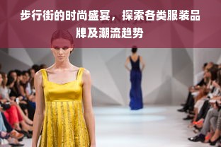 步行街的时尚盛宴，探索各类服装品牌及潮流趋势