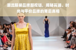 潮流服装品牌鄙视链，揭秘高端、时尚与平价品牌的背后真相