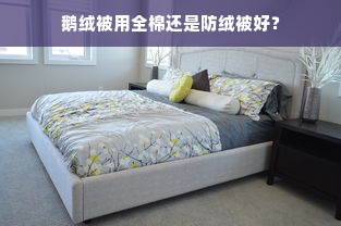 鹅绒被用全棉还是防绒被好？