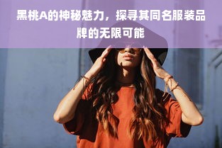 黑桃A的神秘魅力，探寻其同名服装品牌的无限可能