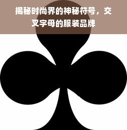 揭秘时尚界的神秘符号，交叉字母的服装品牌