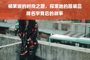 杨紫琼的时尚之路，探索她的服装品牌名字背后的故事