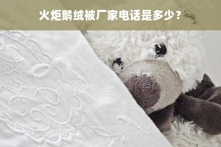 火炬鹅绒被厂家电话是多少？