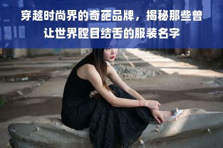 穿越时尚界的奇葩品牌，揭秘那些曾让世界瞠目结舌的服装名字