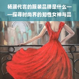 杨澜代言的服装品牌是什么——探寻时尚界的知性女神与品牌的不解之缘