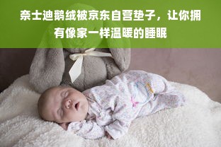 奈士迪鹅绒被京东自营垫子，让你拥有像家一样温暖的睡眠