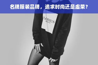 名牌服装品牌，追求时尚还是虚荣？