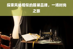 探索风格相似的服装品牌，一场时尚之旅