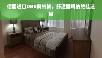 德国进口OBB鹅绒被，舒适睡眠的绝佳选择