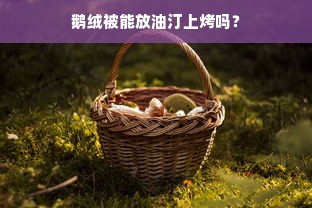 鹅绒被能放油汀上烤吗？