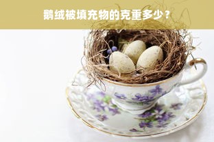 鹅绒被填充物的克重多少？