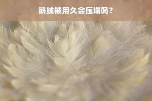 鹅绒被用久会压塌吗？