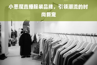 小恶魔直播服装品牌，引领潮流的时尚新宠