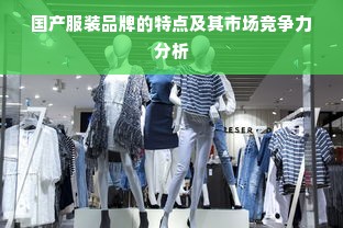 国产服装品牌的特点及其市场竞争力分析