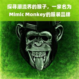 探寻潮流界的猴子，一家名为Mimic Monkey的服装品牌