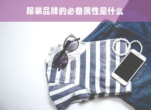 服装品牌的必备属性是什么