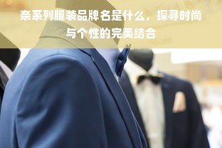 奈系列服装品牌名是什么，探寻时尚与个性的完美结合