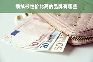 鹅绒被性价比高的品牌有哪些