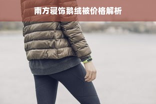 南方寝饰鹅绒被价格解析