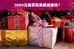 1000元能买到真鹅绒被吗？