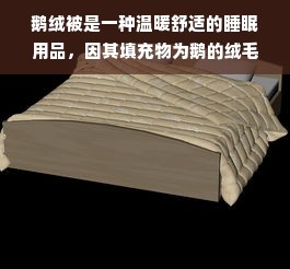 鹅绒被是一种温暖舒适的睡眠用品，因其填充物为鹅的绒毛而得名。鹅绒被不仅保暖性好，而且触感柔软，深受人们喜爱。然而，关于鹅绒被是否有味道的问题，不同人有不同的看法。那么，好的鹅绒被会有味道吗？本文将从多个角度探讨这个问题。