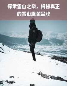 探索雪山之巅，揭秘真正的雪山服装品牌