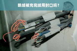 鹅绒被充完绒用封口吗？