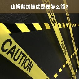 山姆鹅绒被优惠卷怎么领？