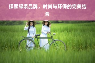 探索绿条品牌，时尚与环保的完美结合